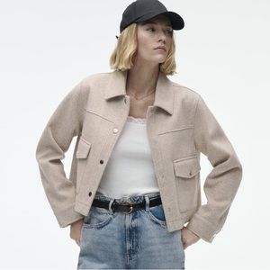 Zara cropped soft jacket